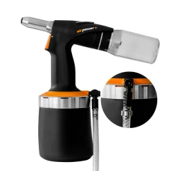 airPower 3 - Pneumatische Hydraulische Blindnietsetzgerät Blindnietgerät Setzgerät Pistole Niete Setzwerkzeug Druckluft Nietpistole Arbeitsbereich ø 4,8 - 6,4 mm- Nietzange - Nietenzange - Blindnietzange