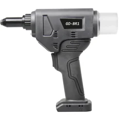 Akku Nieter Blindnietgerät | Nietgerät | GO-BR1 Akku-Blindnietsetzwerkzeug mit bürstenlosem Motor 18V ohne Akku, inkl. Koffer und Zubehör Arbeitsbereich ø 3,0 - 5,0 mm alle Materialien
