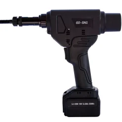 Akku Spreiz Blindnietmuttern Setzwerkzeug Setzgerät GO-SN1 mit bürstemlosem Motor 18V inkl. 2 Akku, Koffer und Zubehör mit Arbeitsbereich M5 / M6 / M8 / M10 alle Materialien