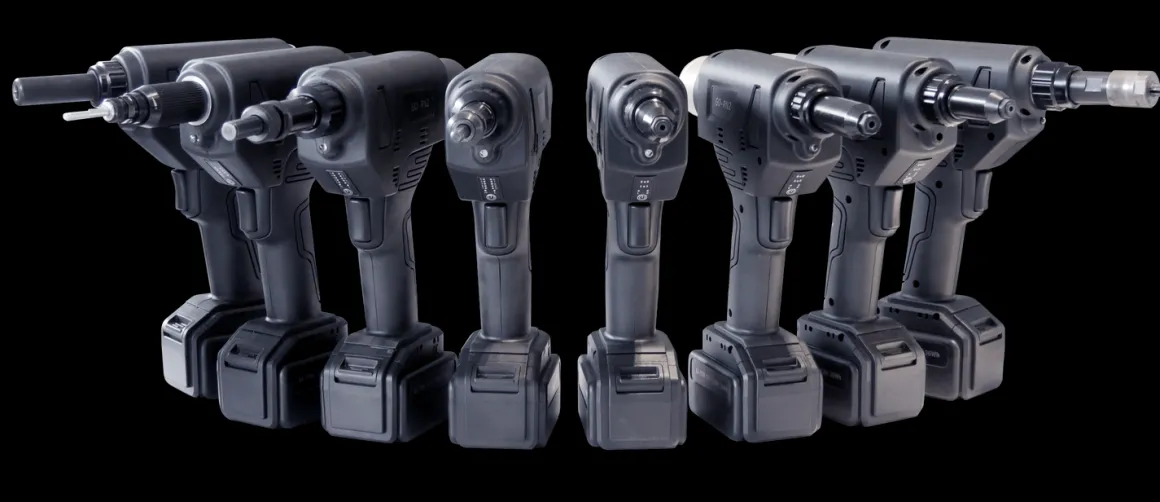 Akku Spreiz Blindnietmuttern Setzwerkzeug Setzgerät GO-SN1 mit bürstemlosem Motor 18V inkl. 2 Akku, Koffer und Zubehör mit Arbeitsbereich M5 / M6 / M8 / M10 alle Materialien