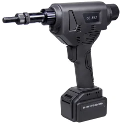 Akku-Tool GO-RN2 Akku Blindnietmuttern- & Schrauben Setzwerkzeug mit bürstemlosem Motor 18V inkl. 2 Akku, Koffer und Zubehör mit Arbeitsbereich M8 – M10 alle Materialien, M8 - M12 Aluminium und Stahl