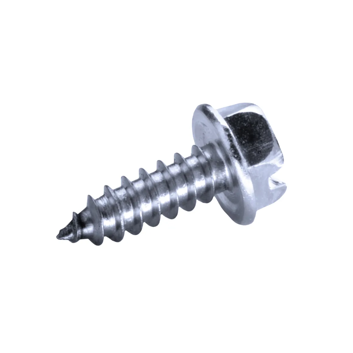 Blechschrauben mit angepresster Bund (DIN 6928) (Ø x L) 4,2 x 13 mm Stahl verzinkt Sechskant Längsschlitz DIN7976 BUND ISO1479 Werksnorm – Sechskantschrauben