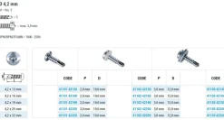 Bohrschrauben Linsenkopf mit Dichtscheibe EPDM Scheibe (Ø x L) 4,2 x 19,0 mm Kreuzschlitz Stahl verzinkt DIN7504M Werksnorm Linsenkopf Phillips-Kreuzschlitz PH - Selbstbohrende Schraube - Selbstschneidende Bohrschraube - Selbstbohrschrauben