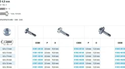 Bohrschrauben Linsenkopf (Ø x L) 4,8 x 16,0 mm Stahl verzinkt DIN7504SQ Werksnorm Linsenkopf Innenvierkant - Selbstbohrende Schraube - Selbstschneidende Bohrschraube - Selbstbohrschrauben