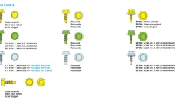 Bohrschrauben mit angepresster Bund mit PA Scheibe (Ø x L) 4,2 x 22,0 mm Stahl verzinkt DIN7504L Werksnorm Sechskant Außensechskant / Längsschlitz Sechskantschraube Selbstbohrende Schraube Selbstschneidende Bohrschrauben Selbstbohrschrauben