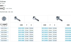 Bohrschrauben mit angepresster Bund (Ø x L) 4,8 x 19,0 mm Stahl verzinkt DIN7504L Werksnorm Sechskant Außensechskant / Längsschlitz - Sechskantschraube - Selbstbohrende Schraube - Selbstschneidende Bohrschrauben - Selbstbohrschrauben