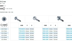Bohrschrauben mit Dichtscheibe angepresster Bund mit EPDM Scheibe (Ø x L) 4,2 x 13,0 mm Edelstahl A2 DIN7504K Werksnorm Sechskant Außensechskant Sechskantschraube Selbstbohrende Schraube Selbstschneidende Bohrschrauben Selbstbohrschrauben