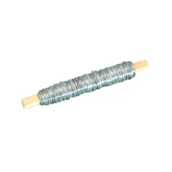 Draht Wickeldraht Stahl verzinkt Durchmesser 0,65mm auf Holzspule (10 kg) ca. 3840 Meter