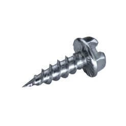 Drillschrauben (Tapits) mit Sperrverzahnung (Ø x L) 4,8 x 19,0 mm Stahl verzinkt Sechskant Außensechskant / Längsschlitz - Selbstbohrende Schrauben - Selbstschneidende Bohrschrauben