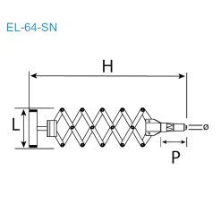 Einhand Blindnietschere EL-64-SN - Arbeitsbereich ø 3,2 - 6,4 mm - Scherennietgerät Schwerlast Nietzange Popniete - Nietenzange - Blindnietzange