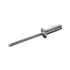 Gerillte Blindnieten Aluminium/Stahl (Ø x L) 3,2 x 10,0 mm mit Flachkopf - Gerillte Nieten - Niete - RILLI