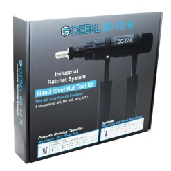 GO-12-N - Hand Blindnietmutternsetzgerät Handzange Blindnietmuttern - Arbeitsbereich M5-M12 - Nietmutternzange Ratsche Profi Blindnietmutternratsche - Nietmutternzange - Blindnietmutterzange