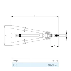 Hand Blindnietmutternsetzgeräte GO-6-SP (SET) Blindnietmuttern Hebelgerät - Arbeitsbereich M3, M4, M5, M6 - Nietmutternzange - Blindnietmutternzange