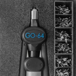 Hand Blindnietsetzgerät GO-64 (SET) Hebelnietgerät - Arbeitsbereich ø 3,0 - 6,4 mm - Nietzange - Nietenzange - Blindnietzange