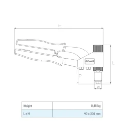 Hand Blindnietsetzgerät GO-4-R Blindniet Handzange - Arbeitsbereich Stahl und Aluminium ø 2,4 - 4,0 mm - Nietzange - Nietenzange - Blindnietzange