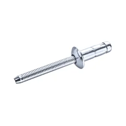 Hochfeste Blindnieten Aluminium/Aluminium (Ø x L) 6,4 x 22,5 mm mit Flachkopf - Niete mit gerilltem Nietdorn - Hochfeste Nieten - PREMIUM-LOCK