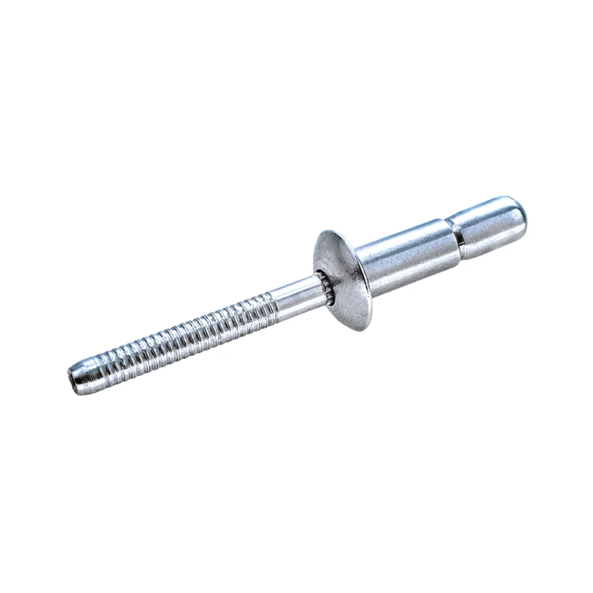 Hochfeste Blindnieten Aluminium/Aluminium (Ø x L) 6,4 x 20,5 mm mit Flachkopf - Niete mit gerilltem Nietdorn - Hochfeste Nieten - GO-LOCK