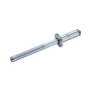 Hochfeste Blindnieten Stahl/Stahl (Ø x L) 6,0 x 16,0 mm mit Flachkopf - Niete mit gerilltem Nietdorn - Hochfeste Nieten - GO-BULB II