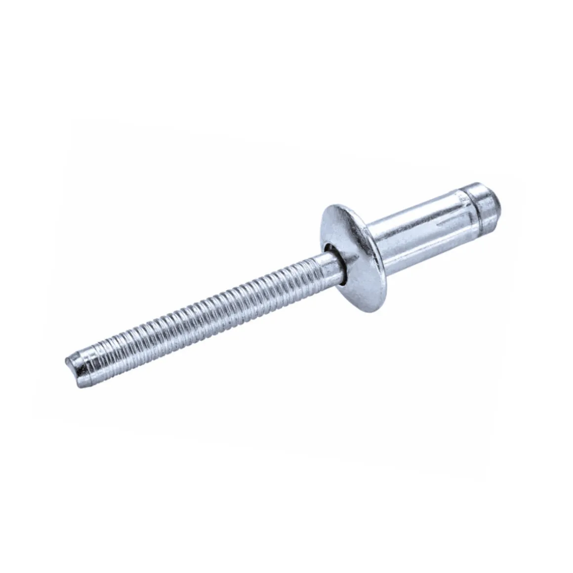 Hochfeste Blindnieten Stahl/Stahl (Ø x L) 6,4 x 14,0 mm mit Flachkopf - Niete mit gerilltem Nietdorn - Hochfeste Nieten - H-LOCK