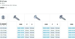 Linsenblechschrauben (Ø x L) 4,2 x 13 mm Stahl verzinkt GOEBEL silber GL Linsenkopf Phillips-Kreuzschlitz PH DIN7981 ISO7049 Werksnorm – Linsenkopfschrauben - Blechschrauben