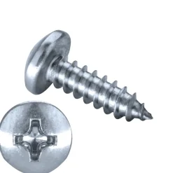 Linsenblechschrauben (Ø x L) 4,2 x 16 mm Stahl verzinkt Linsenkopf Phillips-Kreuzschlitz PH DIN7981 ISO7049 Werksnorm – Linsenkopfschrauben – Blechschrauben