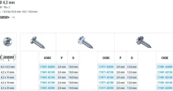 Linsenblechschrauben (Ø x L) 4,2 x 13 mm Edelstahl C1 GOEBEL silber GL Linsenkopf Innenvierkant - Linsenkopfschrauben – Blechschrauben