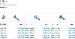 Linsenblechschrauben mit Dichtscheibe EPDM Scheibe (Ø x L) 4,2 x 16 mm Edelstahl A2 Linsenkopf Längsschlitz - Linsenkopfschrauben – Blechschrauben