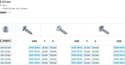 Linsenblechschrauben mit Dichtscheibe EPDM Scheibe (Ø x L) 4,8 x 19 mm Edelstahl A2 Linsenkopf Phillips-Kreuzschlitz PH DIN7981 ISO7049 Werksnorm – Linsenkopfschrauben - Blechschrauben