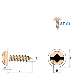 Linsenblechschrauben mit PA Scheibe (Ø x L) 4,2 x 13 mm Stahl verzinkt GOEBEL silber GL Linsenkopf Längsschlitz / Innenvierkant - Linsenkopfschrauben – Blechschrauben