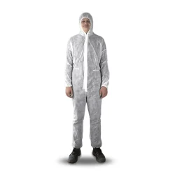 Overalls Einweg-Overall Gr.XXL mit Kapuze, Gummibund an Arm und Bein