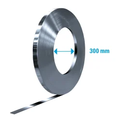 Spaltband / Kappenband Feranband aluplattiert 15mm x 0,2mm Ring 100m