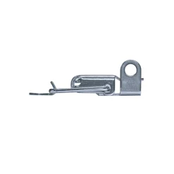 Spannverschluss mit Verschlussvorrichtung Aluminium 42 PC kleines Kappenschloss mit Verschlussvorrichtung gerader Grundtplatte und Gegenhaken - Kistenverschluss - Kofferverschluss - Hebel Verschluss