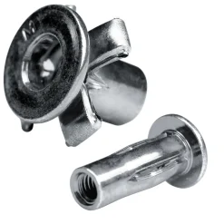 Spreiz-Blindnietmutter Nietmutter M6 Stahl verzinkt (Ø x L) 9,8 mm x 25,8 mm Flachkopf Rundschaft geschlitzt vorgestaucht Schaftende offen Einziehmutter Einnietmuttern - GO-SPLIT